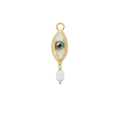 Anna+Nina Vedhæng - Teardrop Earring Charm, Gold plated